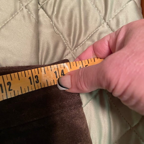 Ann Taylor suede leather mini skirt vintage - Picture 10 of 14